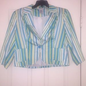 SMOKE FREE HOUSE Misses 16 Single Button Blazer